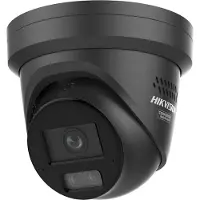 Hikvision 8 MP SMART HYBRID LIGHT WITH COLORVU FIXED TURRET NETWORK CAMERA BLACK BUILT-IN MICROPHONE (2.8MM) (DS-2CD2387G3-LIS2UY/SL(2.8MM)/BLACK)