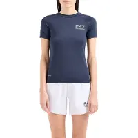 EA7 for woman. 8NTT70_TJEMZ Navy sport shirt (XL), Casual, Multisport, Polyamide, Short sleeve