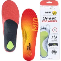 Sidas 3feet Eco Winter Mid, pohjallinen, punainen