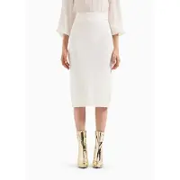 Armani Exchange for woman. 8NYN9AYMH6Z1130 White midi skirt (XS), Casual, Viscose