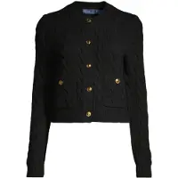Ralph Lauren for woman. 211978312001 Black wool cardigan (S), Casual