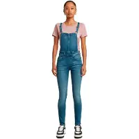 G-Star Lynn High Waist Skinny Overall - Medium blue - Women