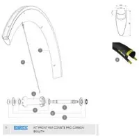 Mavic Comete Pro Carbon Exalith Etupyörä