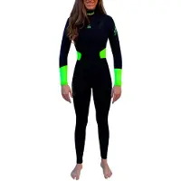 Kynay Surf Ultra Stretch Thermal 5-4 Mm Naisten Pitkähihainen Neopreenipuku Vetoketjulla Rinnassa