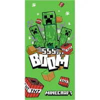 Minecraft Boom Towel - 70X140 - Green - 70X140CM