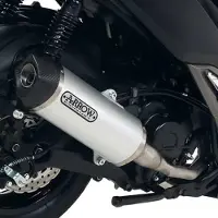 Arrow Race-tech Aluminium With Carbon End Cap Kymco Xciting 400i ´19-20 Ei-hyväksytty äänenvaimennin