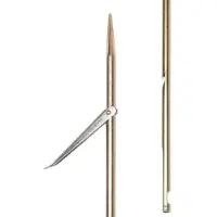 Picasso Gold Spring Steel Tricuspid Round Notch Spear 7.5 Mm Yksittäinen Flopper Harppuunan Varsi