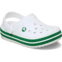 Crocs Crocband Kids Pistokkaat, White/Green Ivy, 20-21