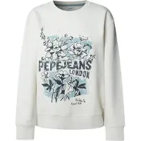 Pepe Jeans for woman. PL5800023 Sweatshirt Beda off-white (XL), Casual, Cotton