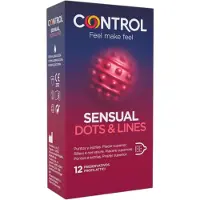 Control - kondomi - juomutettu, nystyillä - 12 kpl
