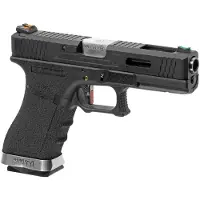 WE G-force 18c Silver Barrel Metal Version Gbb Airsoft-pistooli