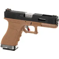 WE G-force 17 Bk Silver Gbb Airsoft-pistooli