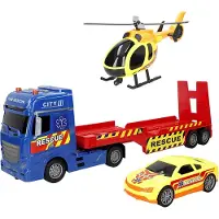 Speed&go 39051 Kitkavetoinen Pelastusajoneuvojen Kuljetusauto Valolla Ja äänellä 1:12