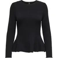 ONLY Onlkenya L/S Peplum Top Jrs - Black - XS