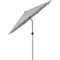 Cane-Line Sunshade aurinkovarjo, kallistettava, vaaleanharmaa - hopea