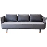 Cane-Line Moments 3-Pers. sohva Grey