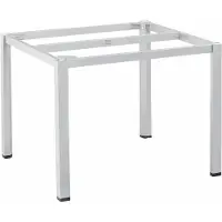 Kettler Metallinen ulkopöydän runko Cubic 95 x 95 cm hopeanvärinen alumiini