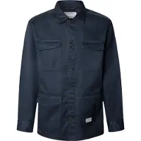 Pepe Jeans for man. PM3090822 Channon navy shirt (XL), Casual, Cotton, Long sleeve
