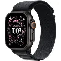 Apple Watch 49 mm musta Alpine-ranneke, keskikokoinen