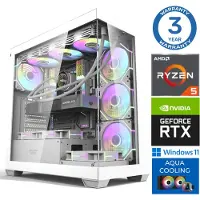 INTOP Tietokone AQUA Ryzen 5 9600X 32GB DDR5 1TB SSD M.2 NVME RTX5070 12GB WIN11