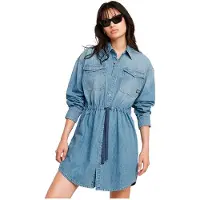 G-Star Relaxed Drawcord Denim Pitkähihainen Mekko