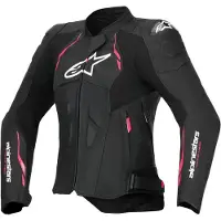 Alpinestars Dusk- naisten nahkatakki Musta/Pinkki Naiset, size 40