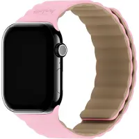 Holdit Watch Band Silicone Magnet Pink/Beige 38/40/41/42 mm