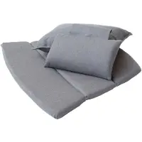 Cane-Line Breeze tyynysetti loungenojatuoli korkea selkänoja Natté grey