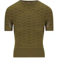 Q36.5 Base Layer 2 Short Sleeve Undershirt Green Brown, Size S/M