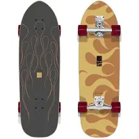 Long Island Longboards Flaming 32"X9.6"X16.5" Surfskate uni Koko Uni