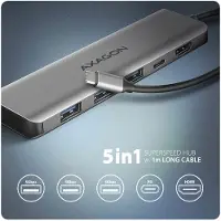 Axagon USB-C Hub - - HMC-5H - 3 kpl USB-A - 1 kpl HDMI 4K - PD 100W - Hopea
