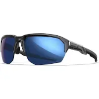 Wiley x Jakl - CAPTIVATE Polarized Blue Mirror - Gloss Crystal Grey Frame