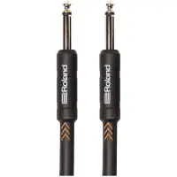 Roland Black Series Instrument Cable Straight/Straight 1/4" Jack 7.5m