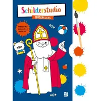 Standaard Uitgeverij Coloring Book with Paint Palette and Brush Sinterklaas