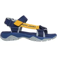 Pepe Jeans for boy. PBS90060 Sandals Mave navy (34), Flat, Velcro, Casual, children's fashion