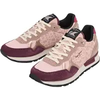 Pepe Jeans for woman. PLS400018 Brit Master shoes pink (36), Flat, Laces, Casual, Purple