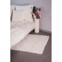 Hobby Hall Shaggy White Matto, 100 cm x 150 cm