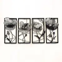Hobby Hall Seinäkoriste Flowers, 1 kpl