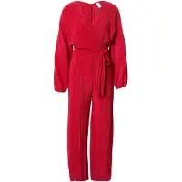 Y.A.S Yasolinda Ls Ankle Jumpsuit S. - D2D - Red - 34
