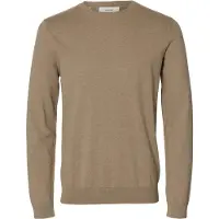 Selected Homme Slhberg Crew Neck Noos - Beige - XL