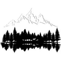Hobby Hall Ripustettava koriste Nature And Mountain 51 cm