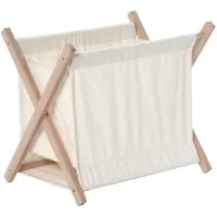 Hobby Hall TAITTUVA KORI / PYYKKUPUSSI, PUU KEHYS, PUUVILLA, BEIGE VÄRI