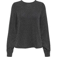ONLY Onlcarol L/S Glitter Bow Top Box Jrs - Black - S