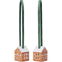 Kähler Gingerbread joulukoriste 2 kpl 5 cm, ruskea