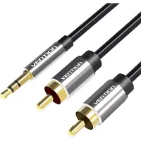 Vention Jack 3.5mm - RCA (Cinch) x2 1 m cable black (BCFBF)
