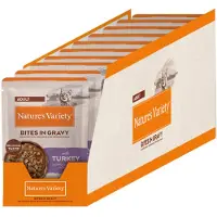 Nature’s Variety 22x85g Nature's Variety Bites kastikkeessa kalkkuna kissan märkäruoka