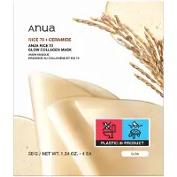 ANUA Rice 70 Glow Collagen Mask - 4 kappaletta