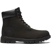 Timberland for man. TB1A1JI20011 Radford Black Leather Boots (49 W), Flat, Laces, Casual