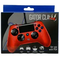 Ginza.se Gator Claw - Red - Wired Controller - Sony PlayStation 4