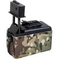 A&K Airsoft A&K Magazine - M249 Mini Box 1500rds 6mm (Color: MTC)